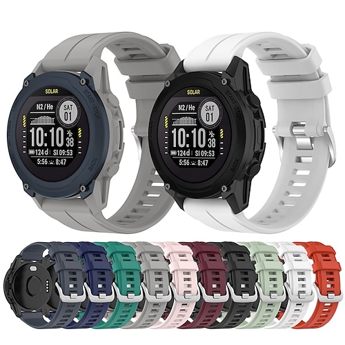

1 pcs Smart Watch Band for Garmin Approach S60 Fenix 7/6/5/5 Plus Instinct 2/2 Solar / Solar / Instinct Standard Approach S62 Forerunner 945/935/745 22mm Silicone Smartwatch Strap Waterproof