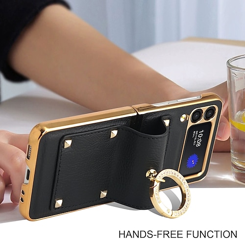 Luxury Ring Holder Case For Samsung Z Flip 4/Flip 3 Case
