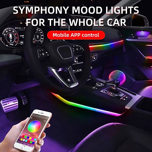 

Car ambient Light Symphony Car interior Acrylic light 22 in 1 Fiber Optic Light for Universal Car decoration atmosphere light