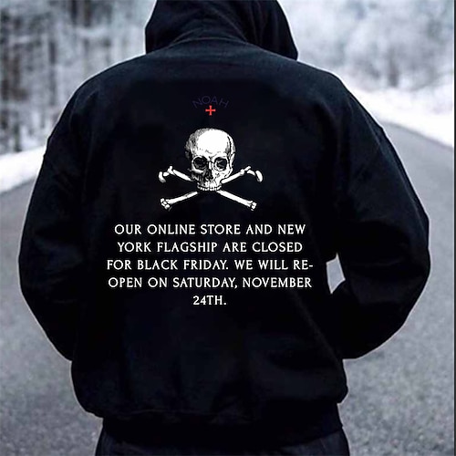 

Men's Pullover Hoodie Sweatshirt Skeleton Graphic Letter Print Halloween Daily Holiday Going out Hot Stamping Casual Streetwear Hoodies Sweatshirts Black
