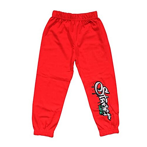 

Kids Boys Pants Black Blue Yellow Letter Fall Winter 3D Print Street 3-12 Years