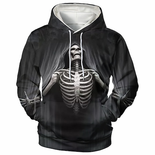 

Men's Unisex Pullover Hoodie Sweatshirt Hooded Color Block Graphic Prints Print Daily Sports 3D Print Streetwear Casual Hoodies Sweatshirts Long Sleeve Black