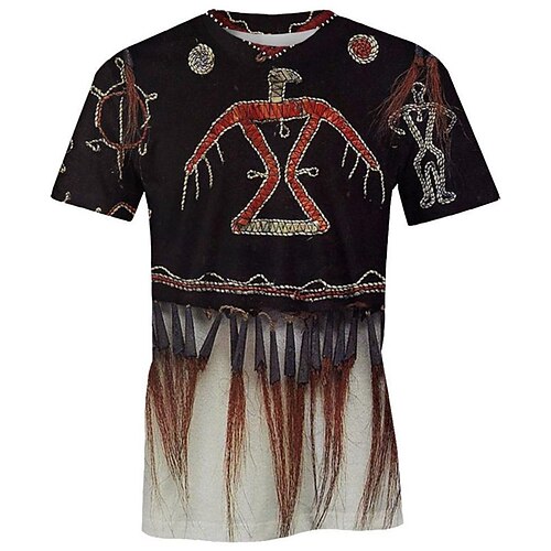 

Men's Unisex T shirt Tee Animal Graphic Prints Crew Neck Black Short Sleeve 3D Print Outdoor Street Print Tops Sports Designer Classic Big and Tall / Summer / Summer