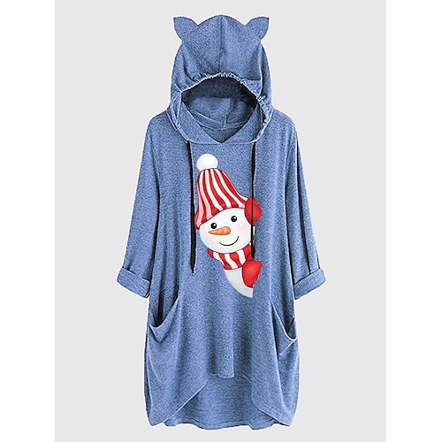 

Inspired by Cat Ear Kigurumi Pajamas Nightwear Christmas Pajamas Christmas Hoodie For Adults' Hot Stamping Terylene