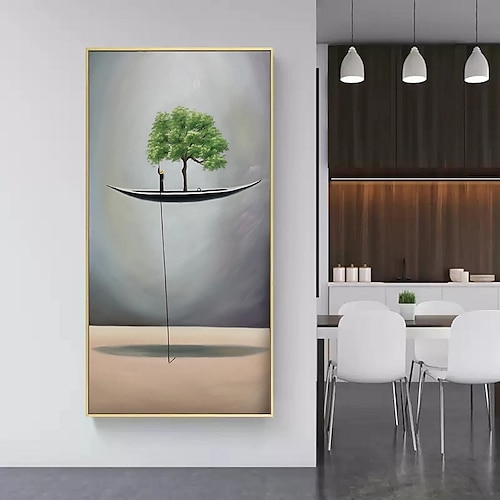 

Pintura a óleo artesanal decoração da arte da parede da lona novo estilo chinês zen varanda corredor punting paisagem para decoração de casa rolado pintura sem moldura sem esticar