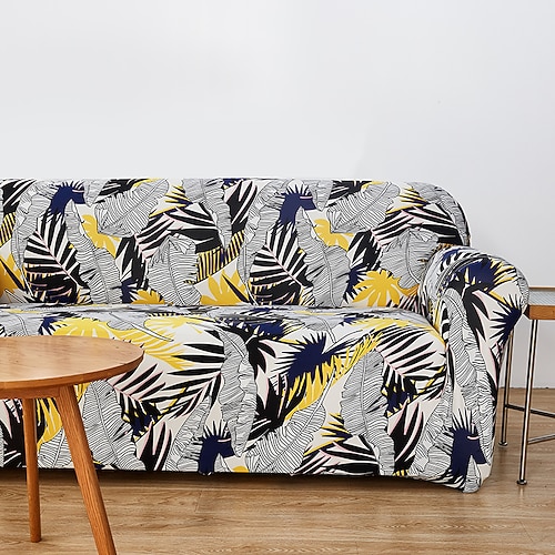 

Stretch Sofa Cover Slipcover with Seat Cover Elastic Sectional Couch Armchair Loveseat 4 Or 3 Seater L Shape Soft Durable Washable