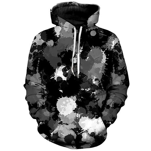 

Men's Unisex Pullover Hoodie Sweatshirt Hooded Graphic Prints Print Sports Outdoor Daily Sports 3D Print Basic Streetwear Hoodies Sweatshirts Long Sleeve Green Black
