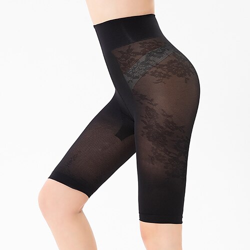 

Women's Leggings Flower / Floral Tummy Control Butt Lift Knee Length Leisure Sports Weekend Casual / Sporty Athleisure Skinny Black Mid Waist Stretchy
