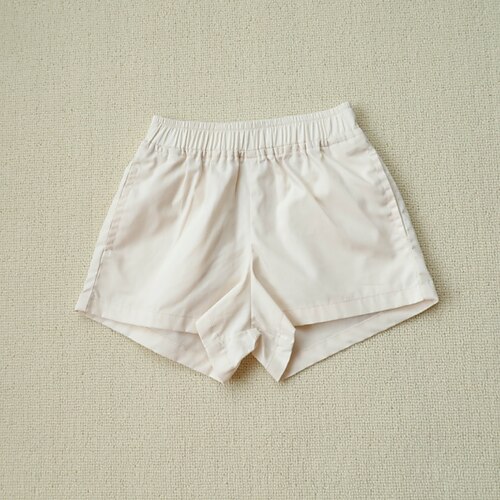 

Kids Girls' Shorts Solid Colored Active Daily Cotton 1-5 Years Spring Beige