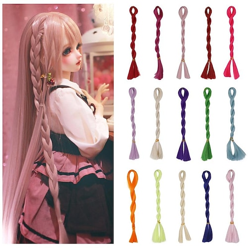 

32inch Wig Doll Wig for 1/3 1/4 1/6 BJD Doll Wig Girls Gift Temperature Synthetic Fiber Long Straight Synthetic Hair
