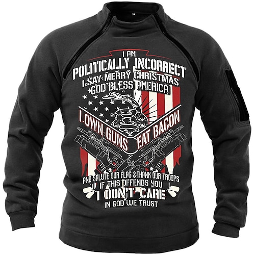 

Men's Unisex Sweatshirt Zip Up Sweatshirt Graphic Prints Letter Zipper Print Daily Sports Holiday 3D Print Casual Streetwear Hoodies Sweatshirts Black