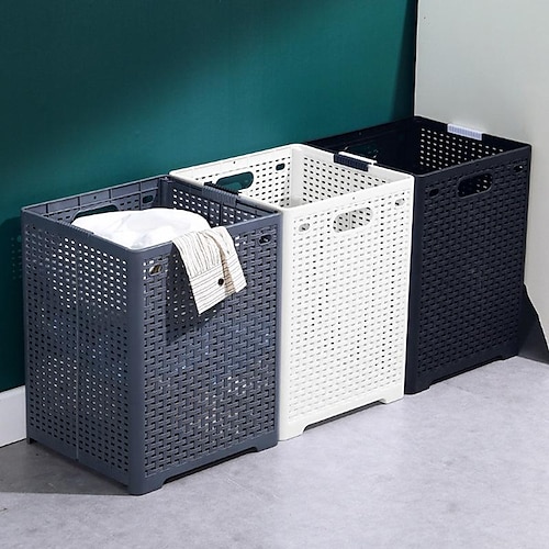 

dirty blue foldable sorting storage basket portable plastic dirty laundry basket clothes storage basket laundry basket wholesale