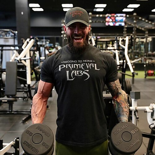 

Men's Running T-Shirt Short Sleeve Tee Tshirt Athletic Cotton Breathable Quick Dry Moisture Wicking Gym Workout Running Active Training Sportswear Activewear Black Army Green Grey