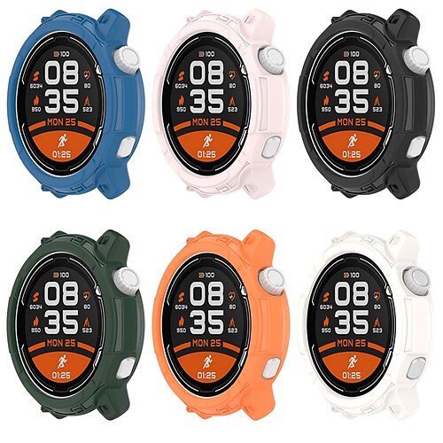 

1 Pack Watch Case Compatible with COROS PACE2 Scratch Resistant Rugged Bumper Full Cover Soft TPU Watch Cover