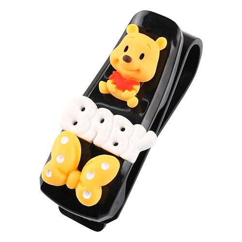 

1pcs Car Sun Visor Sunglasses Holder Suitable for Thin Glasses with Double-Ends Clip Suitable for Thick Glasses Plastic For SUV Truck Van