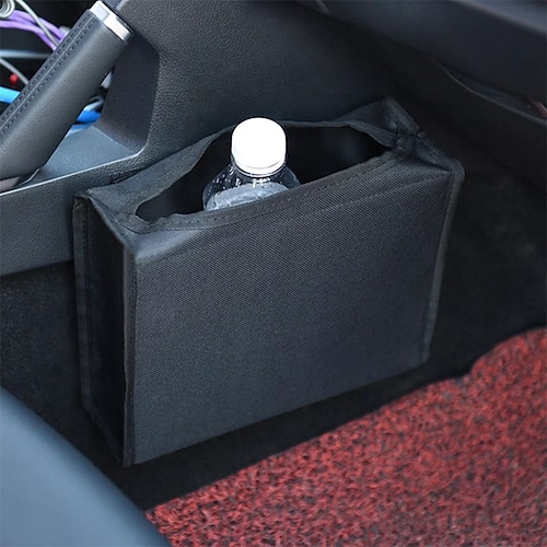 

1pcs Car Console Trash Can Keep Car Clean Collapsible Easy to Install Oxford Cloth For SUV Truck Van