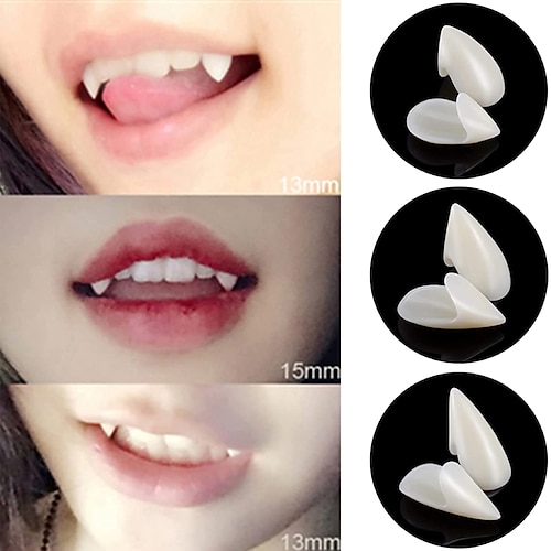 

Vampire Teeth Fangs Elf Ears for Cosplay Costume Accessory Halloween Party Favors