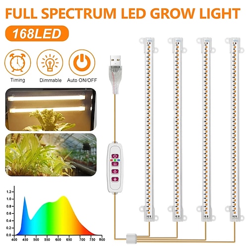 

5 Modes Indoor Led Grow Light USB Timer Phyto Lamp Plants Dimmable LED Lamp Phytolamps Hydroponics Growing Lamps
