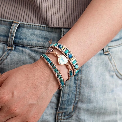 

Mulheres Braceletes Estilo Étnico Rua Coração Bracelete