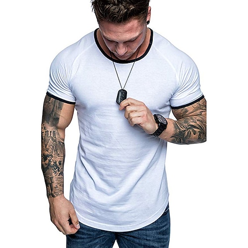 

Men's Unisex T shirt Tee Hot Stamping Graphic Prints Letter Crew Neck Street Daily Print Short Sleeve Tops Designer Casual Big and Tall Sports White / Summer