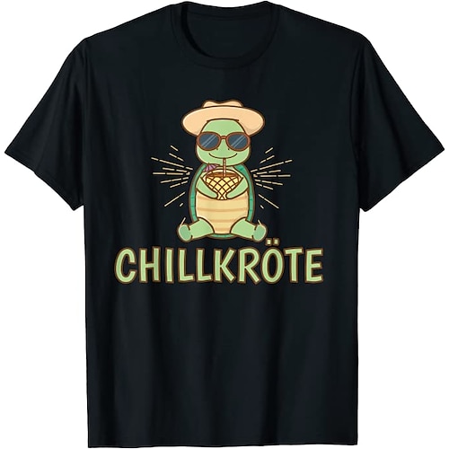 

Inspired by Chill Turtle Chillkröte T-shirt Cartoon Manga Anime Classic Street Style T-shirt For Men's Women's Unisex Adults' Hot Stamping 100% Polyester