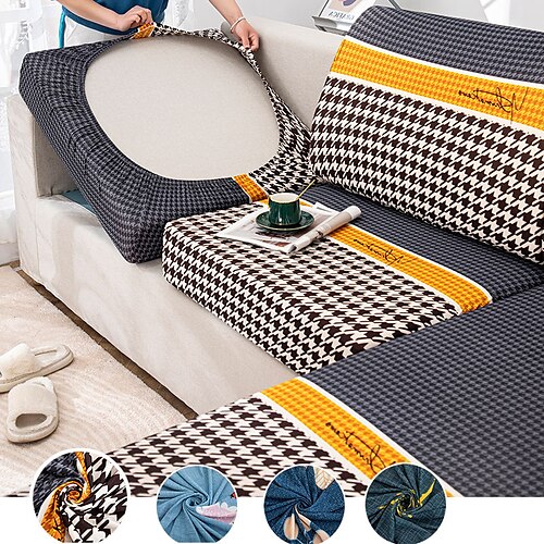 

Cool Sense Of Touch Simple Style Washable Sofa Cushion Cover Removable Furniture Sofa Cover Slipcover Backrest Cover Chaise Longue Cover