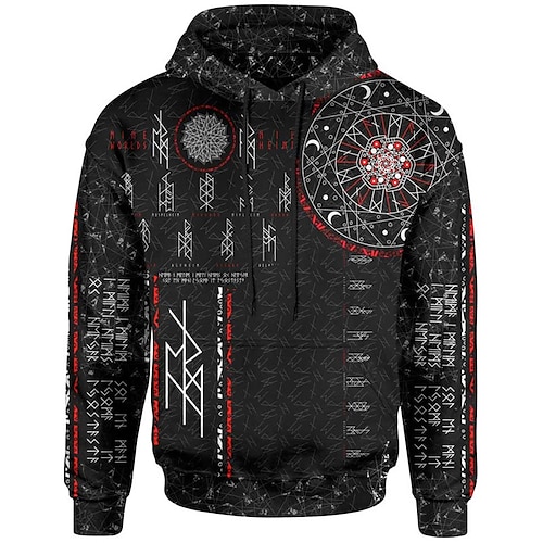 

Men's Unisex Hoodie Pullover Hoodie Sweatshirt Graphic Prints Print Hooded Sports Outdoor Daily Sports 3D Print Basic Casual Hoodies Sweatshirts Long Sleeve Black