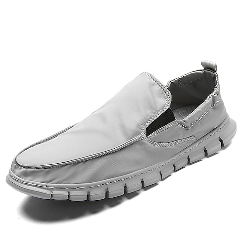 

Homme Mocassins et Slip On Grandes Tailles Mocassins d'été Mocassins en tissu Décontractées Classique Extérieur du quotidien Toile Tissu élastique Noir Kaki Gris Printemps Automne