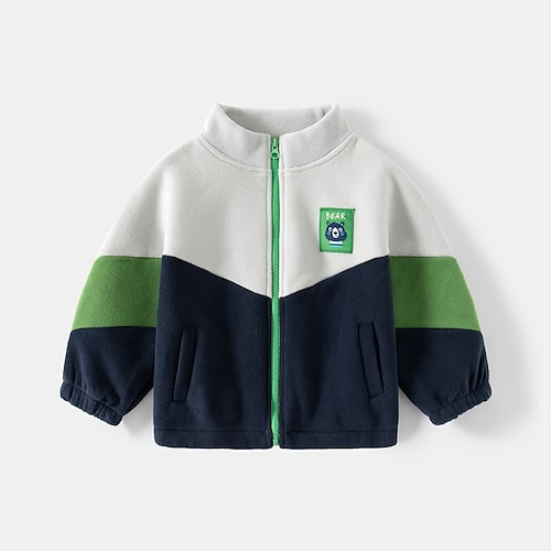 

Kids Boys Coat Outerwear Cartoon Coat Active Adorable Green Winter Fall 2-6 Years