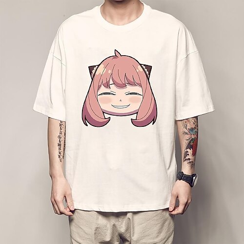 

Inspired by Anime Character Loid Forger Yor Forger Anya Forger T-shirt Anime Cartoon Anime Classic Street Style T-shirt For Men's Women's Unisex Adults' Hot Stamping 100% Polyester