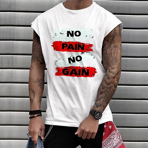 

Men's Unisex T shirt Tee Letter Graphic Prints Crew Neck White Outdoor Street Cap Sleeve Print Clothing Apparel Sports Designer Casual Big and Tall / Summer / Summer