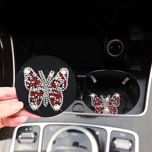 

2pcs Car Console Cup Coaster Bling Fashion design Keep Car Clean Neoprene For SUV Truck Van