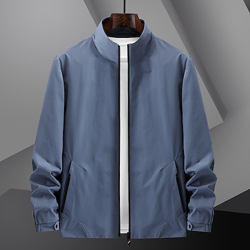 

Men's Hiking Jacket Winter Outdoor Thermal Warm Windproof Breathable Lightweight Outerwear Trench Coat Hunting Fishing Climbing Black Grey Blue / Camping / Hiking / Caving
