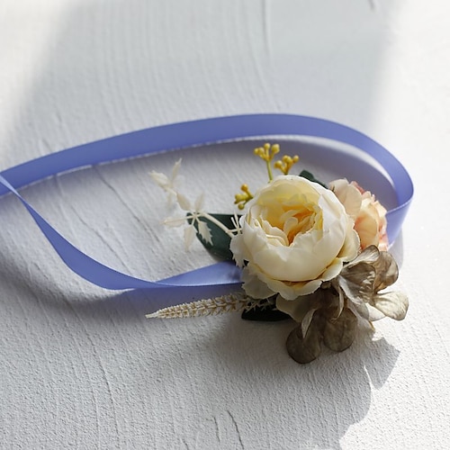 

Wedding wrist flowers Wrist Corsages Wedding / Wedding Party Artificial Flower Sweet