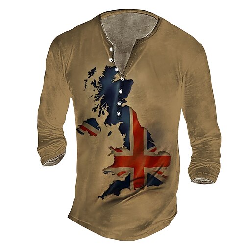 

Men's T shirt Tee Tee Graphic Round Neck Yellow Long Sleeve 3D Print Casual Daily Print Tops Fashion Designer Comfortable Big and Tall