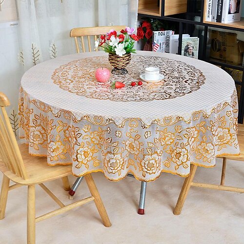 

Nordic Style Pastoral Tablecloth PVC Table Cloth,Washable Table Cover Dust-Proof Wrinkle Resistant for Restaurant, Picnic, Outdoor Dining