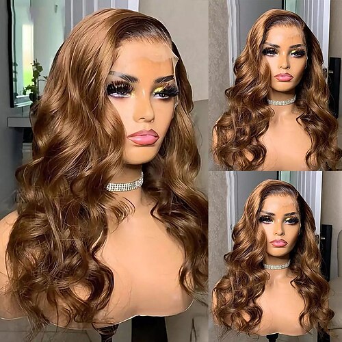 

Human Hair 13x4 Lace Front Wig Free Part Brazilian Hair Body Wave Black Wig 150% Density with Baby Hair Glueless Pre-Plucked For wigs for black women Long Human Hair Lace Wig