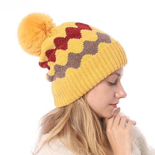 

Women's Slouchy Beanie Hat Outdoor Daily Solid / Plain Color Knitting Casual Casual / Daily 1 pcs