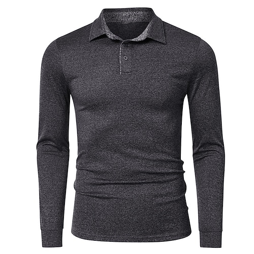 

Men's Golf Shirt Tennis Shirt Breathable Quick Dry Moisture Wicking Long Sleeve T Shirt Regular Fit Solid Color Spring Autumn Gym Workout Tennis Golf / Micro-elastic / Lightweight