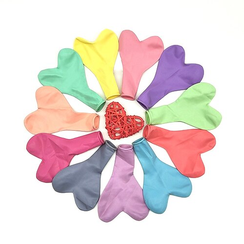 

100 PCS Birthday Anniversary LOVE Balloon for Gift Decoration Party Waterproof 12 inch Emulsion