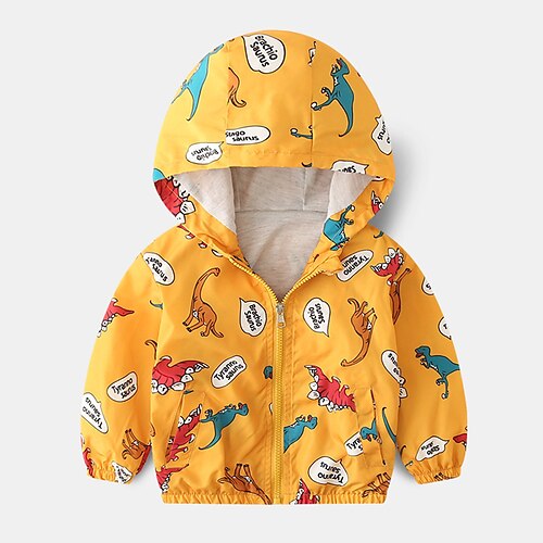 

Kids Unisex Hoodie Cartoon Outdoor Long Sleeve Cool 3-6 Years Winter Green Blue Pink