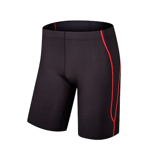 

Men's Compression Shorts Compression Clothing Athletic Athleisure Breathable Quick Dry Moisture Wicking Fitness Gym Workout Running Sportswear Activewear Stripes BlackGray Black Red Black Green