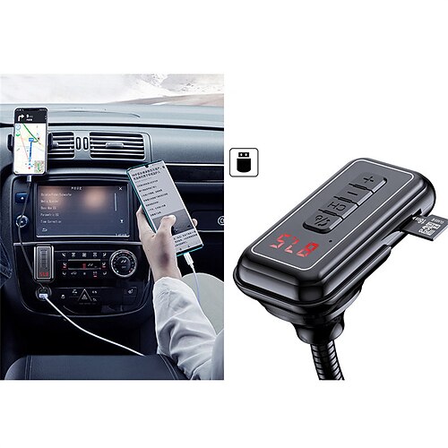 

Y4 Bluetooth Car Kit Car Handsfree Bluetooth Car MP3 FM Modulator FM Transmitters FM Radio Car