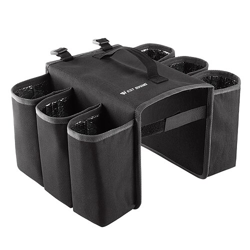 

WEST BIKING bicycle bilateral beverage bag anti-scratch shelf recoil bag riding tail bag mountain bike shelf bag water bottle bag