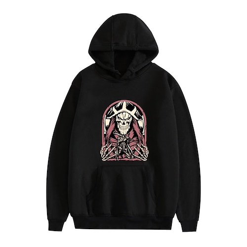 

Inspired by Overlord Momonga Ainz Ooal Gown Hoodie Cartoon Manga Anime Front Pocket Street Style Hoodie For Men's Women's Unisex Adults' Hot Stamping 100% Polyester