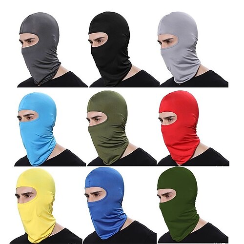 

Men's Face cover Polyester Outdoor Athleisure Sports Sport Pure Color 1pc / pack Mask Portable Windproof Outdoor