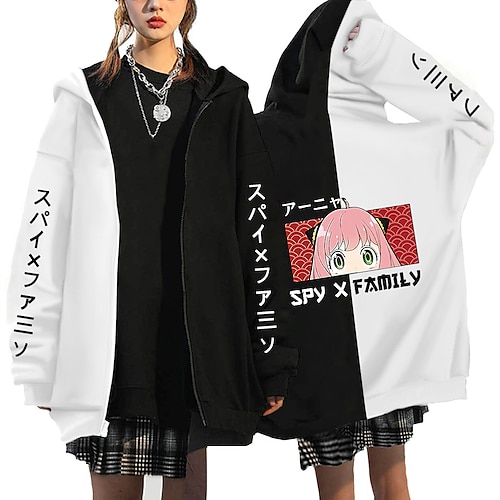 

Inspired by Anime Character Anya Forger Anime Cartoon Manga Anime Classic Street Style Outerwear For Men's Women's Unisex Adults' Hot Stamping 100% Polyester