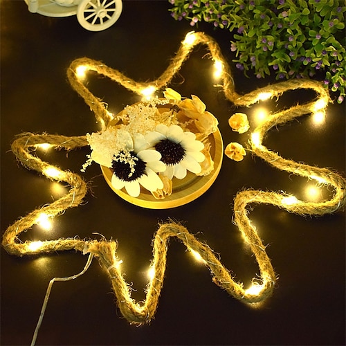 

2m LED String Lights 20LEDs EL 5mm Warm White Copper Wire Lights Creative Party Holiday 1 x 2ABatteries Powered