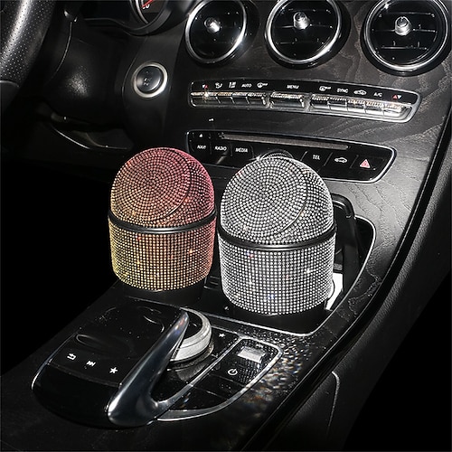 

1pcs Car Console Trash Can Bling Fashion design Keep Car Clean Plastic For SUV Truck Van