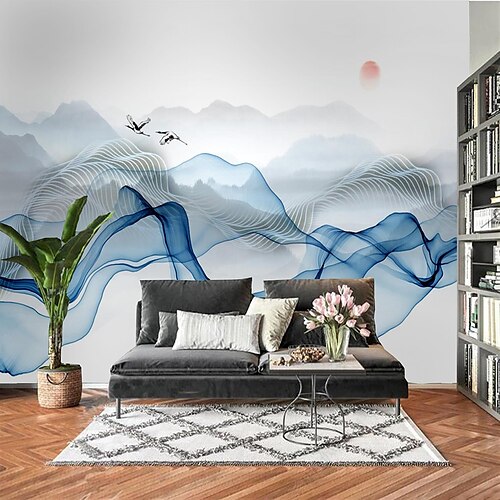 

Botanical Art Deco 3D Mural Wallpaper Landscape Smoke Map Suitable For Hotel Living Room Bedroom Wall Cloth Room Wallcovering